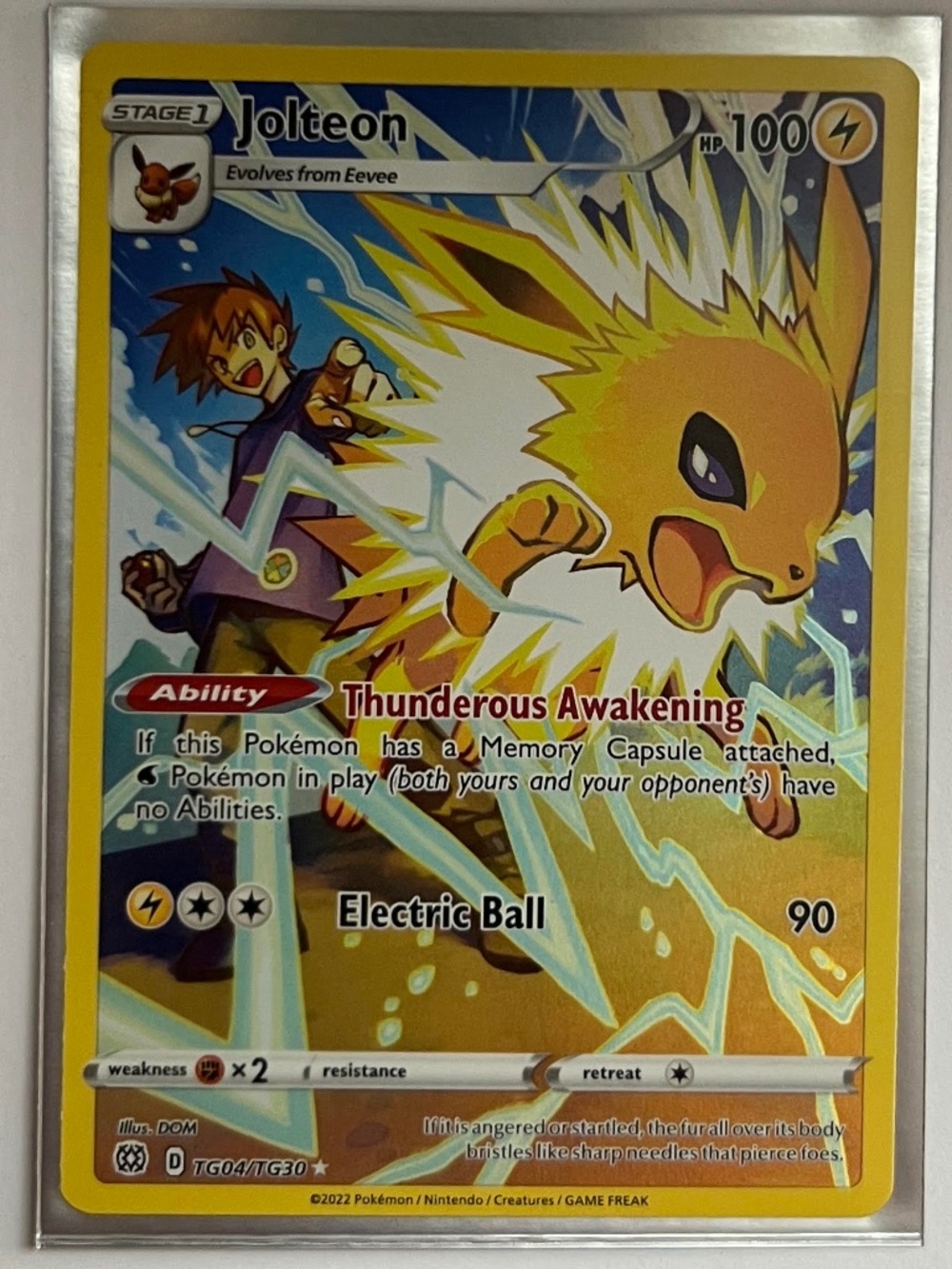 Pokemon Card - Jolteon - SWSH09 - Brilliant Stars Trainer Gallery